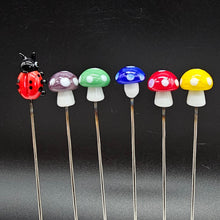 Load image into Gallery viewer, Mushroom and Ladybird Pick, stirrer. Charachter Picks by Elev8