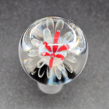 Load image into Gallery viewer, Custom Marble Glass Stopper Red Implosion
