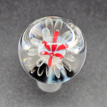 Load image into Gallery viewer, Custom Marble Glass Stopper Red Implosion