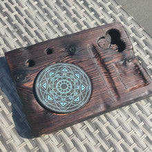 Load image into Gallery viewer, DRMC Charred Wood Session Trays - Tray 1 with 5" mood mat