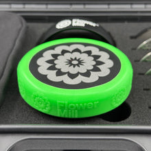Load image into Gallery viewer, flower mill 3.5" pro neon green glow in the dark mill grip