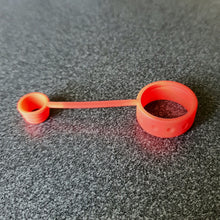 Load image into Gallery viewer, Silicone Carb Cap Tether - Red
