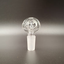 Load image into Gallery viewer, Angled Water Pipe Hose Adapter - 14mm Male - Elev8 clear front view