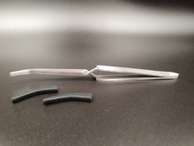 Load image into Gallery viewer, Silicone Tipped Tweezer - Reverse Clamp with black silicone removed