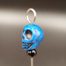 Load image into Gallery viewer, Skull Pick / Poker / Dab Tool - Stainless Steel blue
