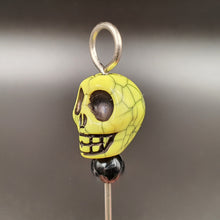 Load image into Gallery viewer, Skull Pick / Poker / Dab Tool - Stainless Steel yellow