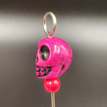 Load image into Gallery viewer, Skull Pick / Poker / Dab Tool - Stainless Steel - Pink