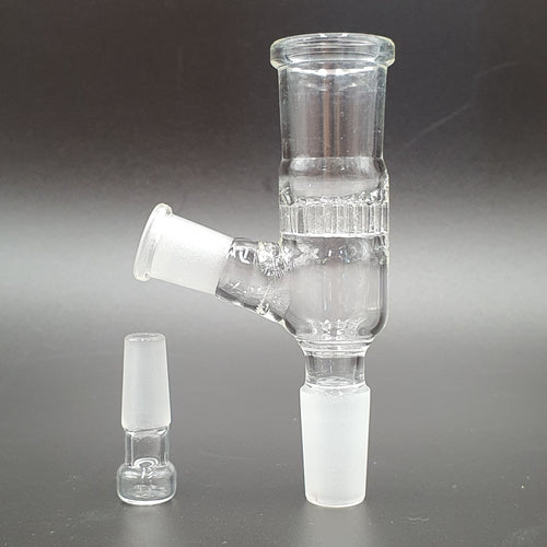 14mm Glass Carbed Pass through adapter bowl