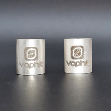 Load image into Gallery viewer, RVS Vaphit Silver Collar Extra Large 15mm Polished version on left
