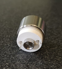 Load image into Gallery viewer, New Titanium Crucible for V4, with fixing nut. Bottom view