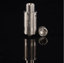 Load image into Gallery viewer, HVT Sai Saionara Top Air Flow in Titanium and Stainless Steel (titanium shown). Recommended Vape Supplies - CBD and Aromatherapy Atomizer and Diffuser
