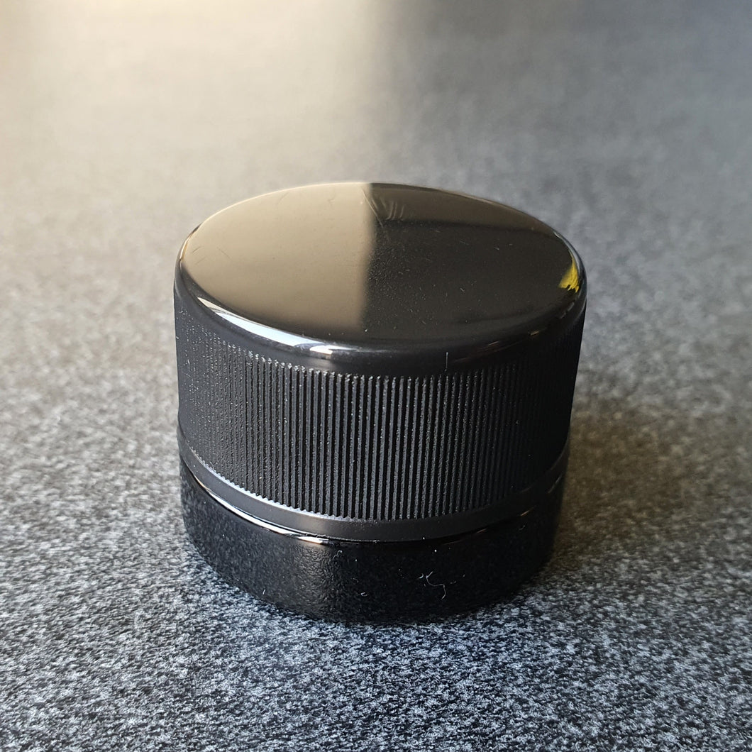 5ml Black glass UV proof concentrate storage jar deep lid