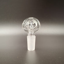Load image into Gallery viewer, Angled Water Pipe Hose Adapter - 14mm Male - Elev8 clear front view
