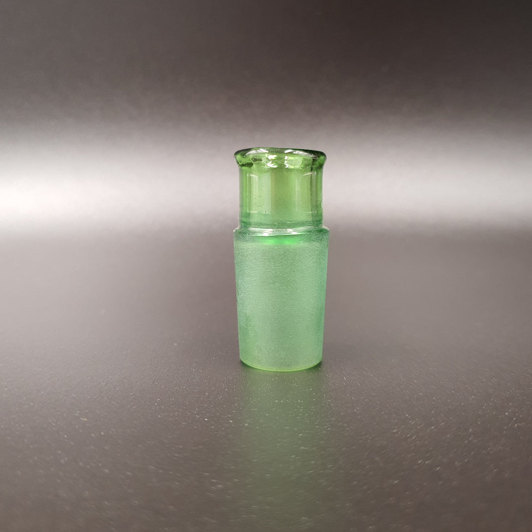 Male Glass Hose Adapter - 18mm - Elev8 - Green Glass