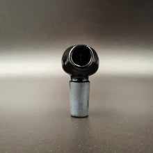 Load image into Gallery viewer, Angled Water Pipe Hose Adapter - 14mm Male - Elev8 black front view
