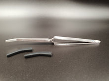 Load image into Gallery viewer, Silicone Tipped Tweezer - Reverse Clamp with black silicone removed

