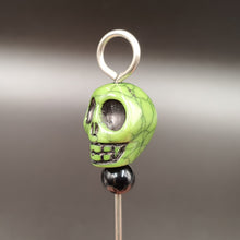 Load image into Gallery viewer, Skull Pick / Poker / Dab Tool - Stainless Steel green

