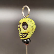 Load image into Gallery viewer, Skull Pick / Poker / Dab Tool - Stainless Steel yellow
