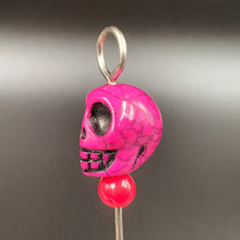Load image into Gallery viewer, Skull Pick / Poker / Dab Tool - Stainless Steel - Pink
