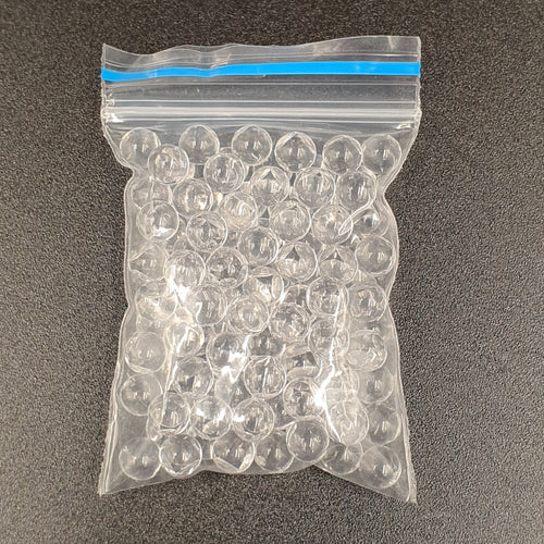 5mm clear corundum balls x 100