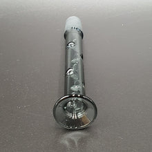 Load image into Gallery viewer, Globe Bubbler 14mm Male Glass Mouthpiece dimpled dark glass
