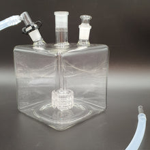 Load image into Gallery viewer, Big Box Bubbler  Mega Cube Matrix Bubbler 14mm with whip and stopper installed
